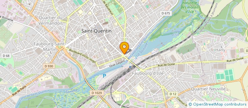 localisation de l'entreprise MADAME LAETITIA CHEVALLIER à SAINT-QUENTIN