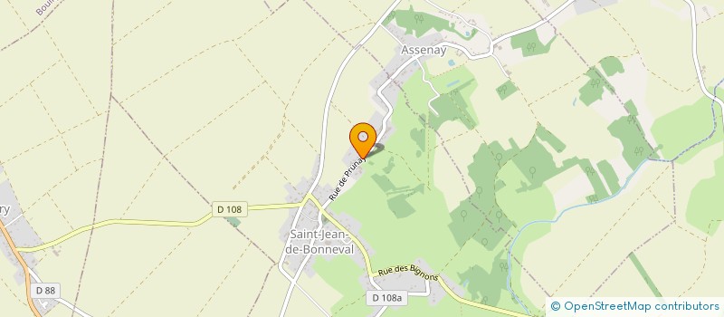 localisation de l'entreprise MADAME LAETITIA CHEVRIER  SAINT-JEAN-DE-BONNEVAL