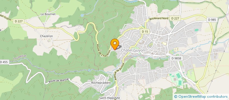 localisation de l'entreprise MADAME LAETITIA CHOUTEAU  CHATEL-GUYON