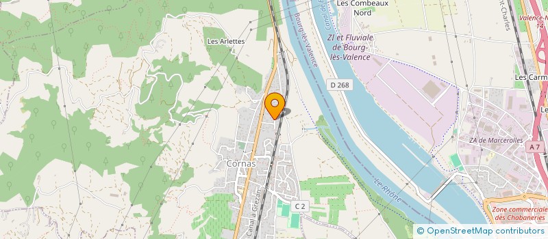 localisation de l'entreprise MADAME LAETITIA CHRETIEN  CORNAS