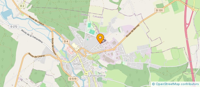 localisation de l'entreprise MADAME LAETITIA CHRISTEL FABY  LA VESPIERE-FRIARDEL