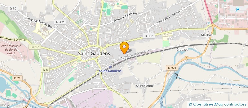 localisation de l'entreprise MADAME LAETITIA CLAIN  SAINT-GAUDENS