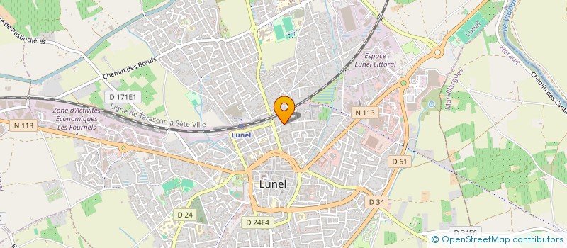 localisation de l'entreprise MADAME LAETITIA COHEN  LUNEL