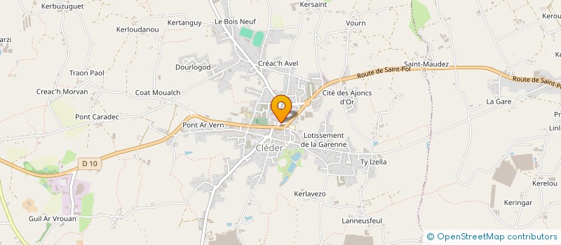 localisation de l'entreprise MADAME LAETITIA COMBOT  CLEDER