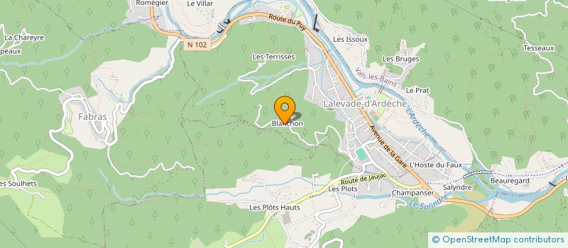 localisation de l'entreprise MADAME LAETITIA COMTE  LALEVADE D'ARDECHE