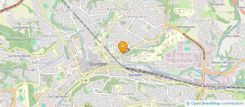 localisation de l'entreprise MADAME LAETITIA CONAN  QUIMPER