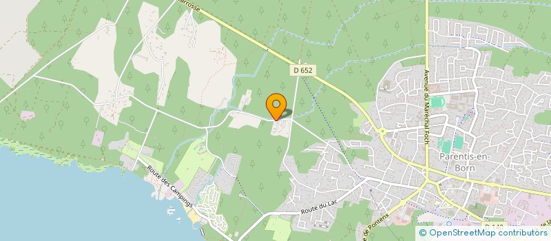 localisation de l'entreprise MADAME LAETITIA CONDOU  PARENTIS-EN-BORN