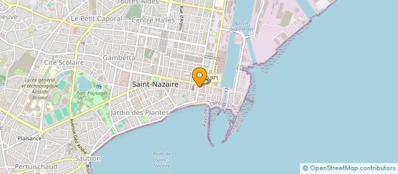 localisation de l'entreprise MADAME LAETITIA CORDIER à SAINT-NAZAIRE