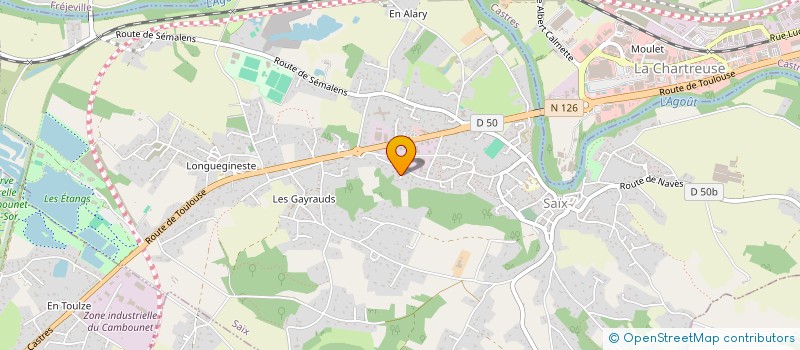 localisation de l'entreprise MADAME LAETITIA COSENZA  SAIX