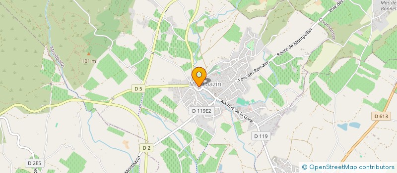 localisation de l'entreprise MADAME LAETITIA COTTINET  MONTBAZIN