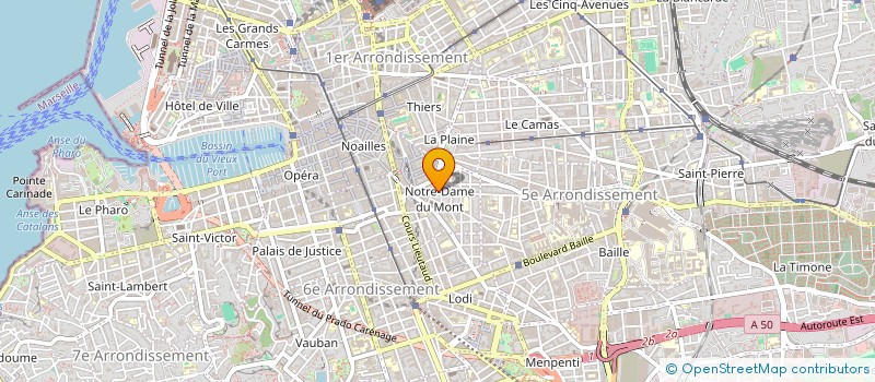 localisation de l'entreprise MADAME LAETITIA COURTOIS  MARSEILLE
