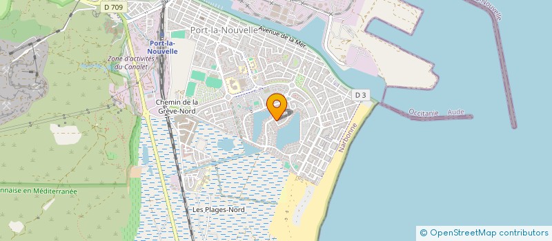 localisation de l'entreprise MADAME LAETITIA COVAIN  PORT-LA-NOUVELLE