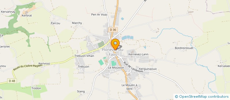 localisation de l'entreprise MADAME LAETITIA COZIC  PLONEVEZ-DU-FAOU