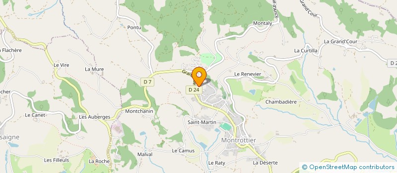 localisation de l'entreprise MADAME LAETITIA CROBU  MONTROTTIER