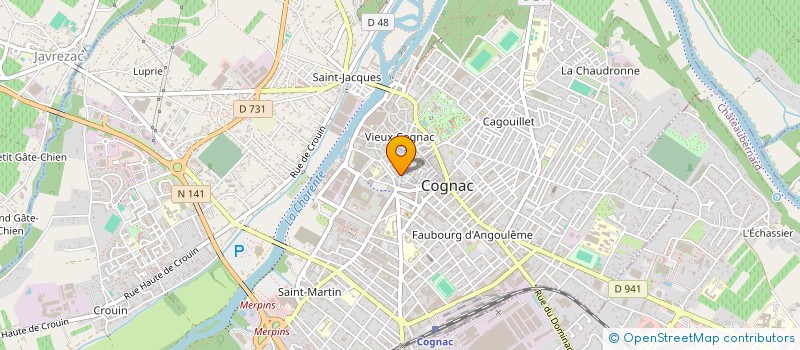 localisation de l'entreprise MADAME LAETITIA CROMBE à COGNAC