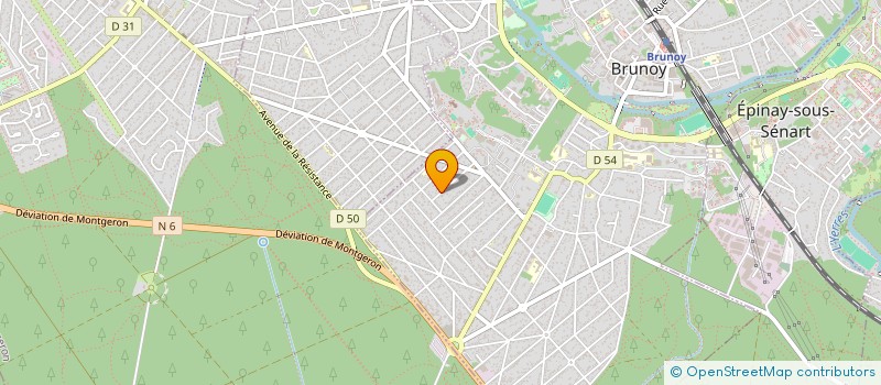 localisation de l'entreprise MADAME LAETITIA CROUZILLAC à BRUNOY