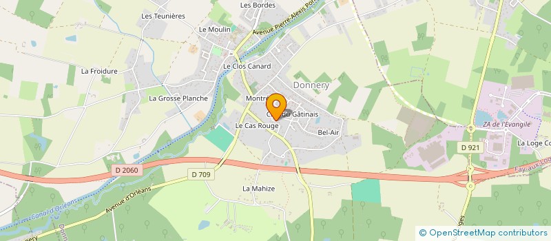 localisation de l'entreprise MADAME LAETITIA CROZE à DONNERY