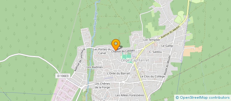 localisation de l'entreprise MADAME LAETITIA CRUBEZY  LEGE-CAP-FERRET