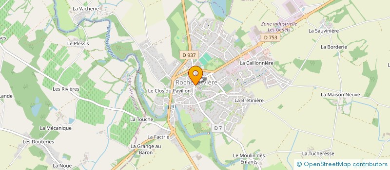 localisation de l'entreprise MADAME LAETITIA DAHERON à ROCHESERVIERE