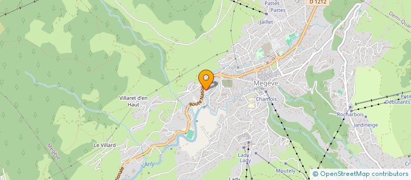 localisation de l'entreprise MADAME LAETITIA DAHON  MEGEVE