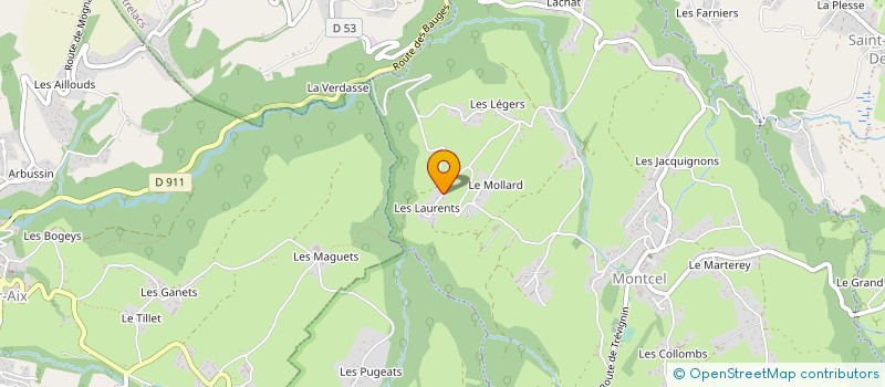 localisation de l'entreprise MADAME LAETITIA DAL MOLIN  MONTCEL