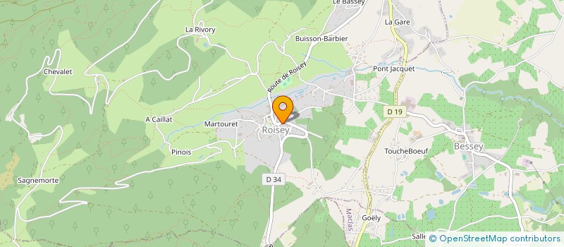 localisation de l'entreprise MADAME LAETITIA DALICIEUX  ROISEY