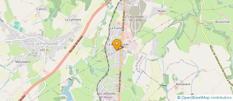 localisation de l'entreprise MADAME LAETITIA DAMSMA  LUC-LA-PRIMAUBE