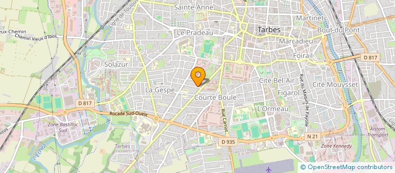 localisation de l'entreprise MADAME LAETITIA DARGENT  TARBES