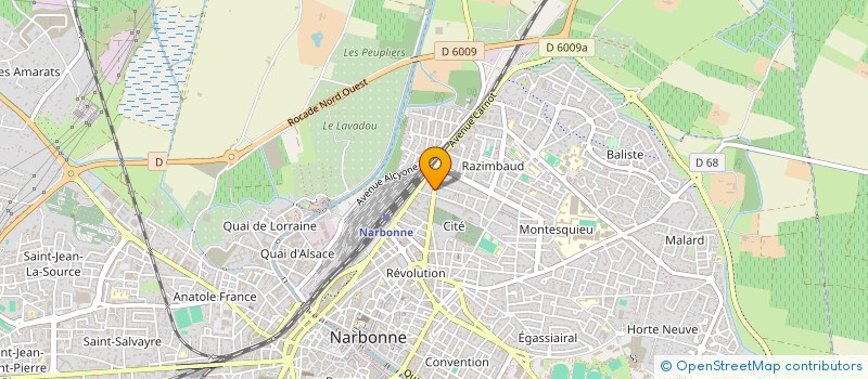 localisation de l'entreprise MADAME LAETITIA DATTOLI  NARBONNE
