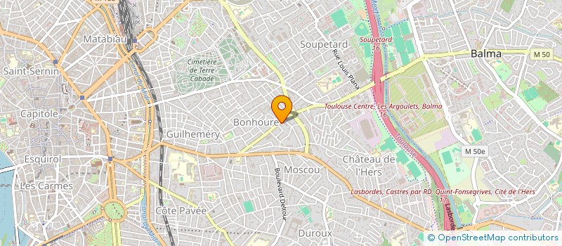 localisation de l'entreprise MADAME LAETITIA DAUBAS  TOULOUSE