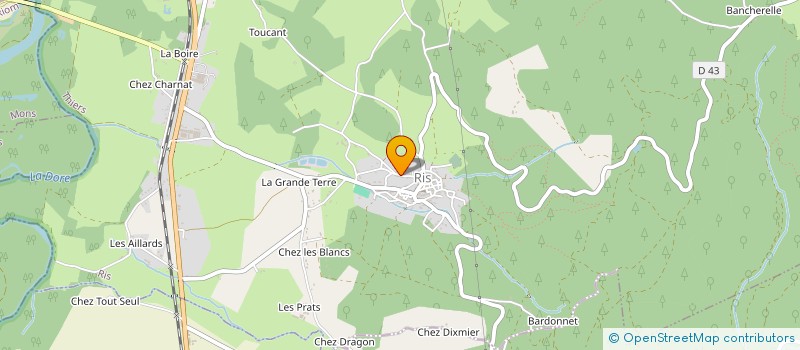 localisation de l'entreprise MADAME LAETITIA DAUPHANT  RIS