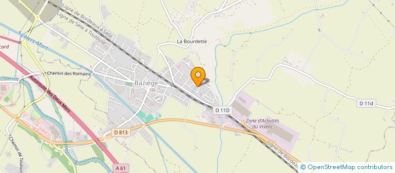 localisation de l'entreprise MADAME LAETITIA DE BORTOI  BAZIEGE