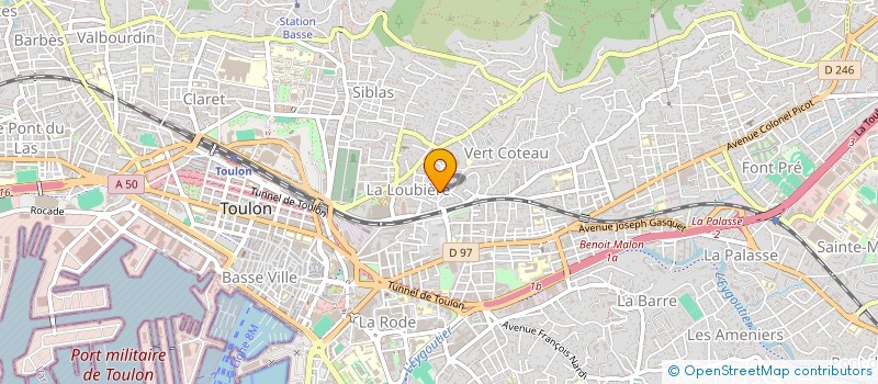 localisation de l'entreprise MADAME LAETITIA DE CARVALHO  TOULON