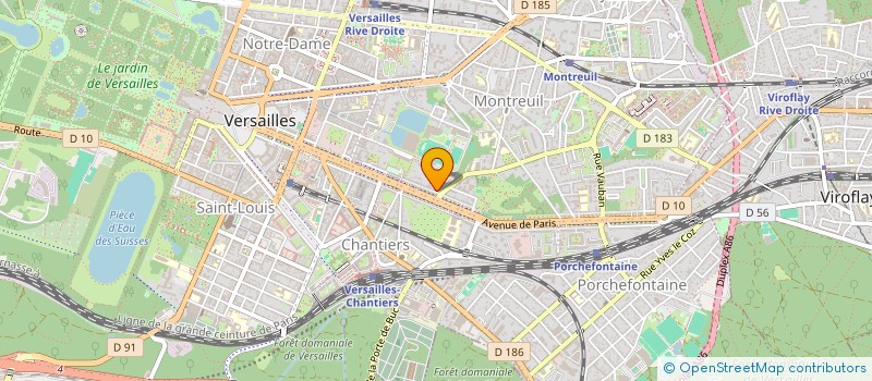 localisation de l'entreprise MADAME LAETITIA DE CROUY CHANEL à VERSAILLES