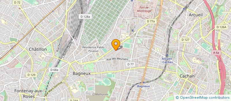 localisation de l'entreprise MADAME LAETITIA DE PALMA à BAGNEUX