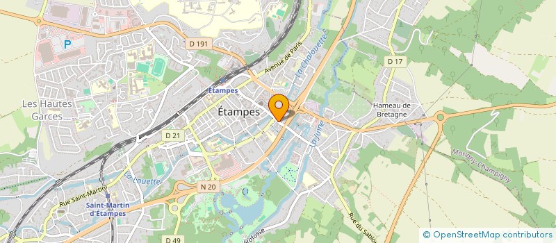 localisation de l'entreprise MADAME LAETITIA DE ROHAN CHABOT  ETAMPES