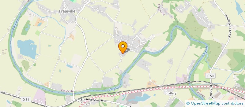 localisation de l'entreprise MADAME LAETITIA DEBEIRE  FREJEVILLE