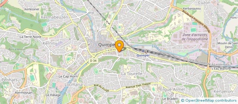 localisation de l'entreprise MADAME LAETITIA DEBUYSER à QUIMPER