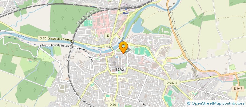 localisation de l'entreprise MADAME LAETITIA DECLERCK  DAX