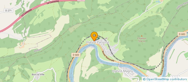 localisation de l'entreprise MADAME LAETITIA DEFFEUILLE  HYEVRE-PAROISSE