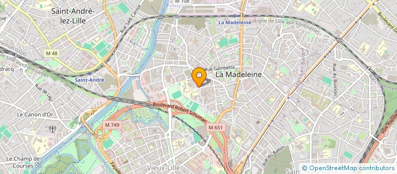 localisation de l'entreprise MADAME LAETITIA DEFIVES à LA MADELEINE