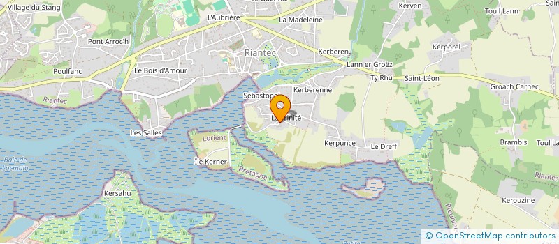 localisation de l'entreprise MADAME LAETITIA DELANDRE  RIANTEC