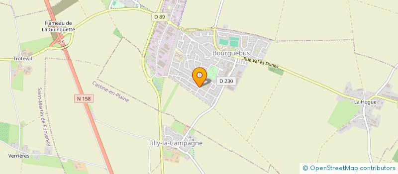 localisation de l'entreprise MADAME LAETITIA DELBOS  BOURGUEBUS