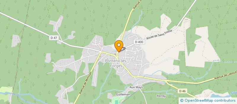 localisation de l'entreprise MADAME LAETITIA DELEU  PONTENX-LES-FORGES