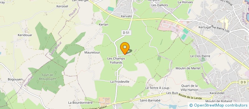 localisation de l'entreprise MADAME LAETITIA DELISLE  TREVENEUC