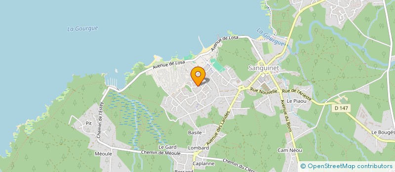 localisation de l'entreprise MADAME LAETITIA DELMOULY  SANGUINET