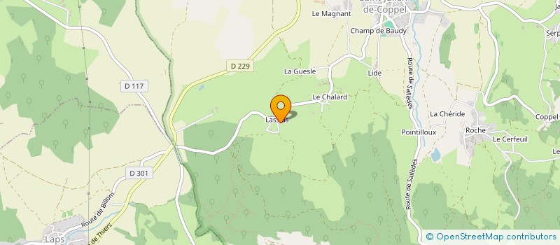 localisation de l'entreprise MADAME LAETITIA DELMULLE  SAINT-JULIEN-DE-COPPEL