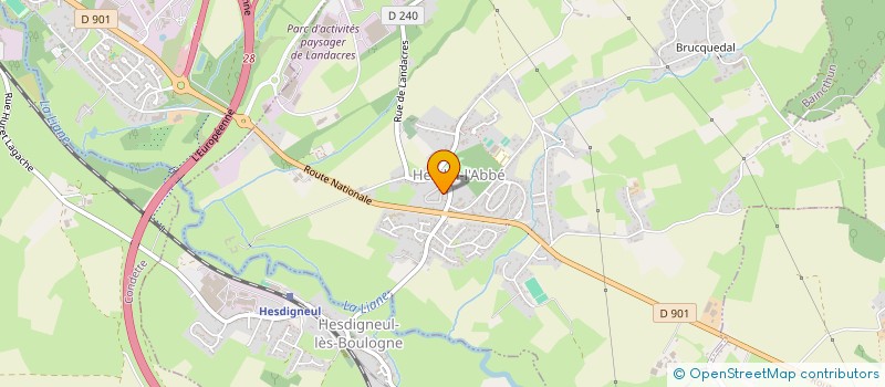 localisation de l'entreprise MADAME LAETITIA DELPIERRE  HESDIN-L'ABBE