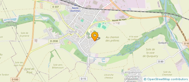 localisation de l'entreprise MADAME LAETITIA DEMARET  NESLE