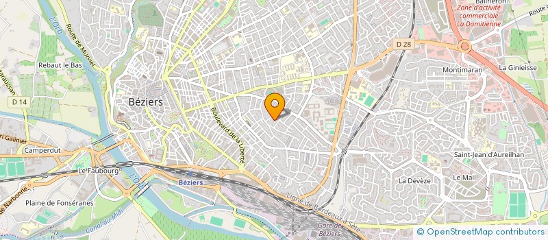 localisation de l'entreprise MADAME LAETITIA DENAT à BEZIERS
